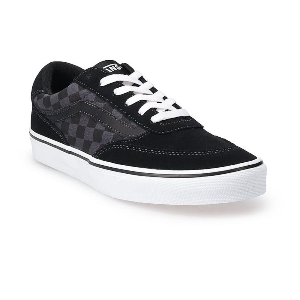 Vans Brooklyn Checkerboard Low Top Sneaker NEW Boys 5 Black Asphalt